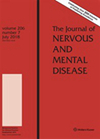 Journal Of Nervous And Mental Disease期刊封面